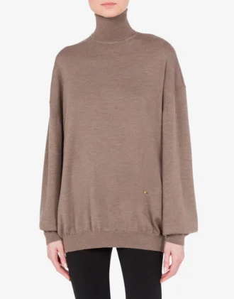 Pull à col roulé en laine Golden M