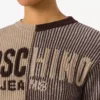 Pull court en laine mélangée intarsia Pull court en laine mélangée intarsia