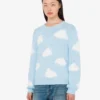 Pull en coton biologique mélangé imprimé nuages d’archives Pull en coton biologique mélangé imprimé nuages d’archives