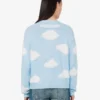 Pull en coton biologique mélangé imprimé nuages d’archives Pull en coton biologique mélangé imprimé nuages d’archives