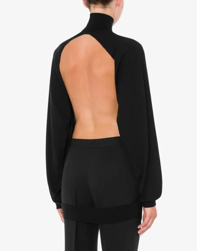 Pull en laine avec découpe Golden M Pull en laine avec découpe Golden M