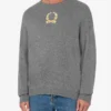 Pull en laine et cachemire Broderie couronne de laurier Pull en laine et cachemire Broderie couronne de laurier