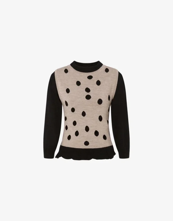 Pull en laine et cachemire mélangés