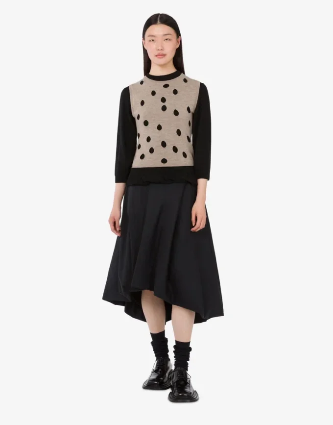 Pull en laine et cachemire mélangés