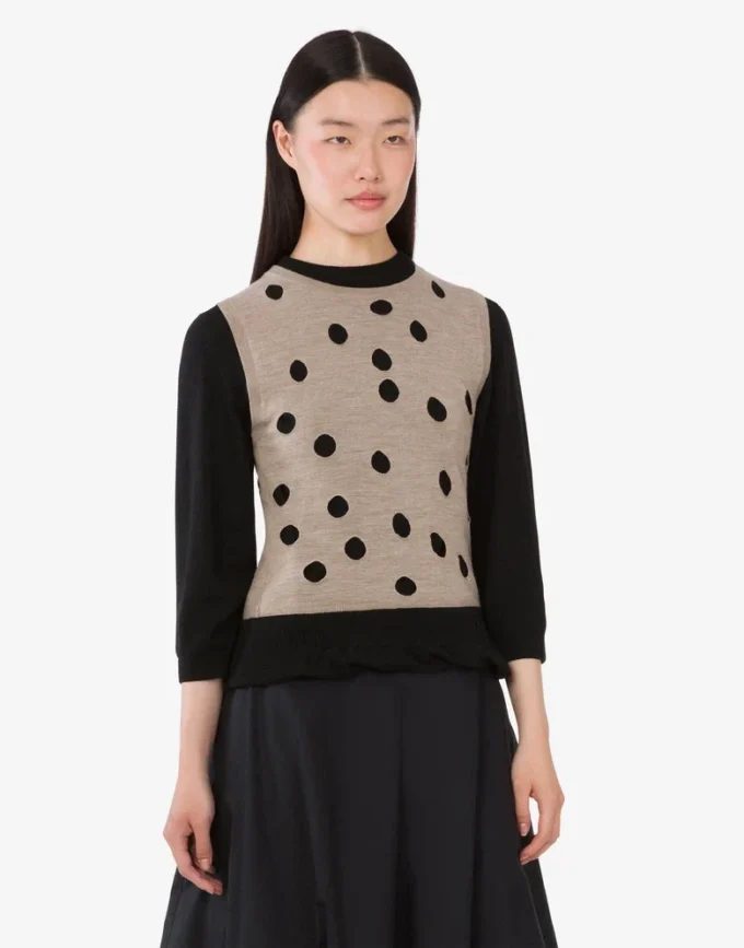Pull en laine et cachemire mélangés