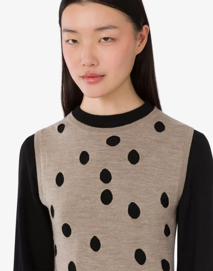 Pull en laine et cachemire mélangés