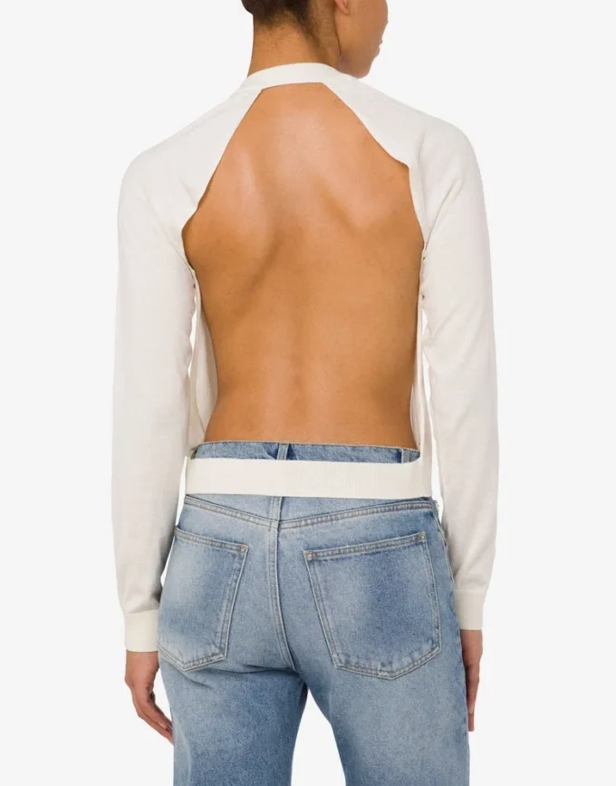 Pull en laine Golden M avec découpes Pull en laine Golden M avec découpes
