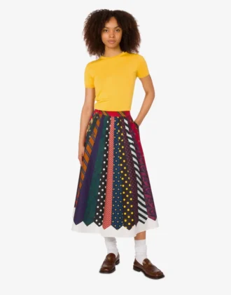 Jupe en gabardine de coton Archive