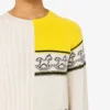Pull en laine mélangée intarsia Pull en laine mélangée intarsia