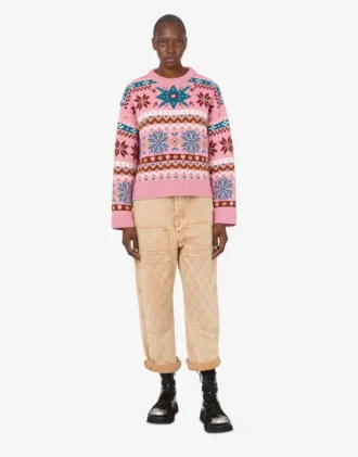 Pantalon en drill teint en pièce
