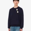 Pull en laine mérinos extra-fine avec intarsia