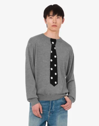 Pull en laine mérinos extra-fine avec intarsia