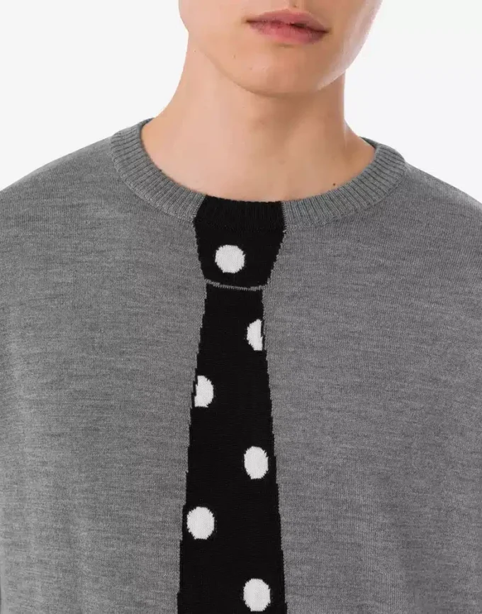 Pull en laine mérinos extra-fine avec intarsia