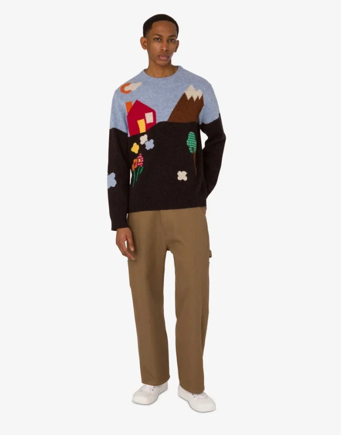 Pull en laine Shetland Archive