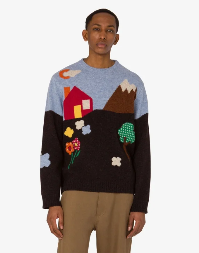 Pull en laine Shetland Archive