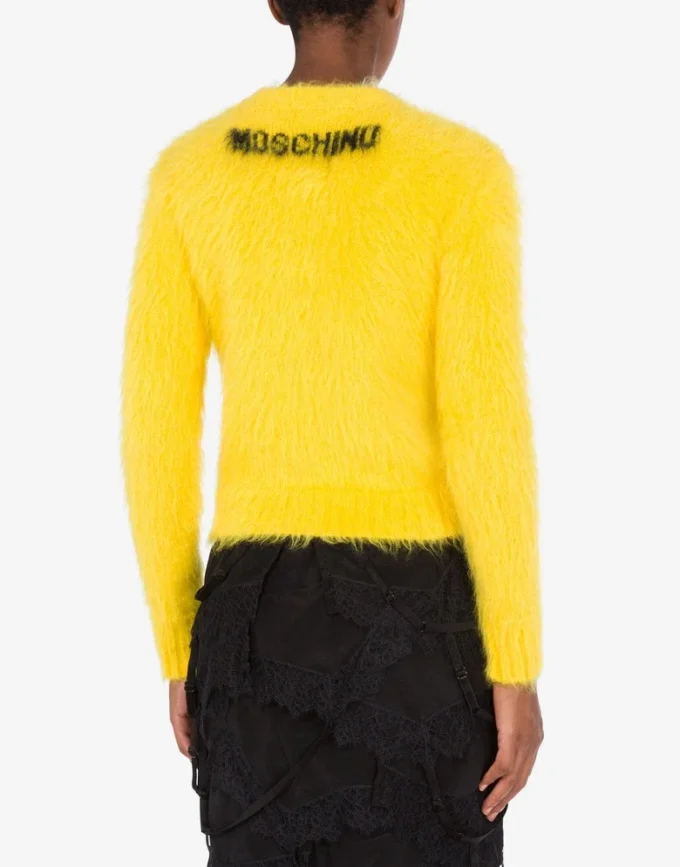 Pull en mohair brossé Smiley Pull en mohair brossé Smiley
