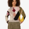 Pull en mohair et gaze incrustée Pull en mohair et gaze incrustée
