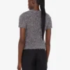 Pull en tissu à effet métallisé Pull en tissu à effet métallisé