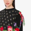 Pull imprimé en pur coton et soie mélangée Pull imprimé en pur coton et soie mélangée