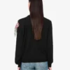 Pull imprimé en pur coton et soie mélangée Pull imprimé en pur coton et soie mélangée