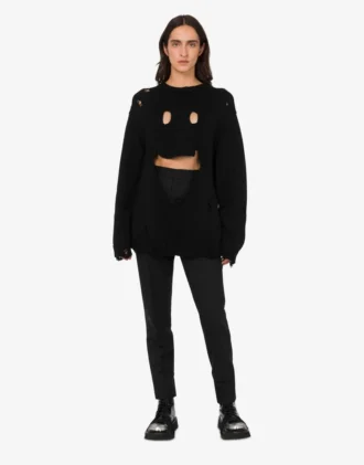 Pull oversize en laine sculptée