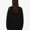 Pull oversize en laine sculptée
