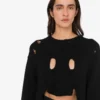 Pull oversize en laine sculptée
