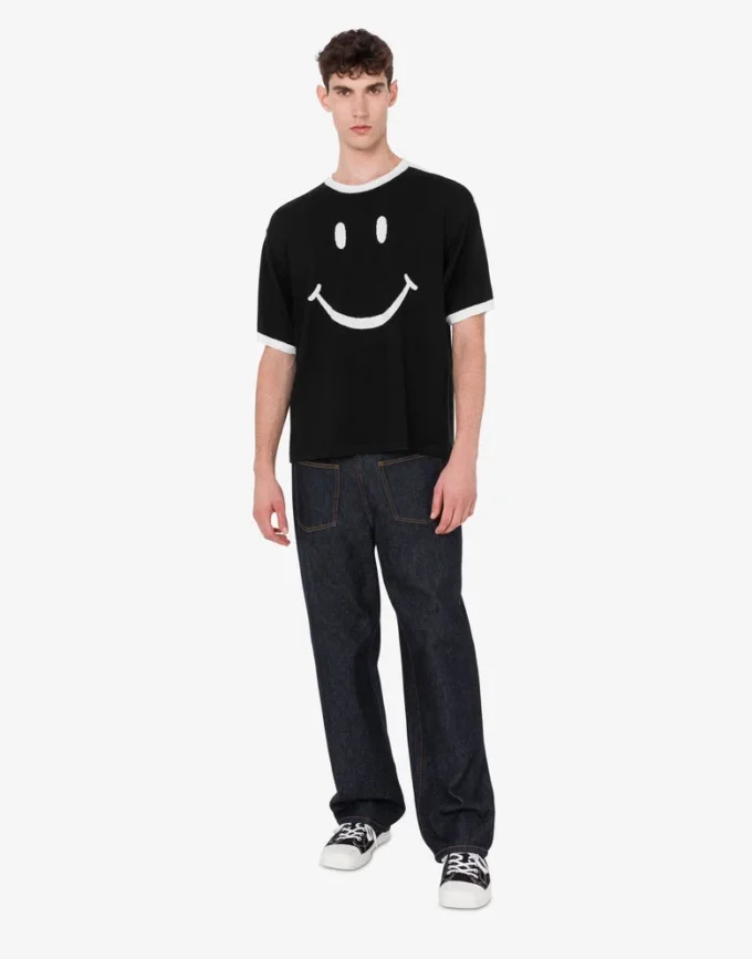 Pull Smiley® en laine mérinos extra-fine