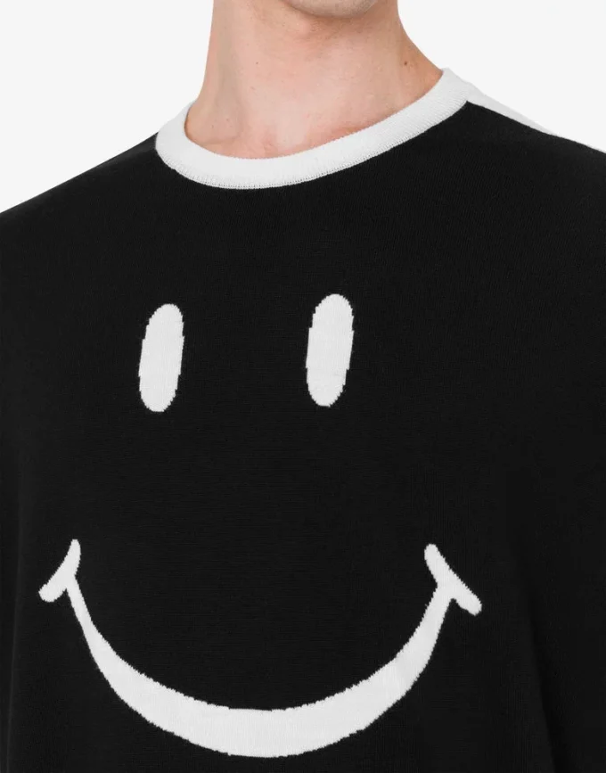 Pull Smiley® en laine mérinos extra-fine