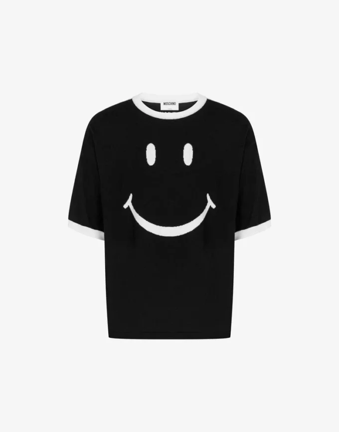 Pull Smiley® en laine mérinos extra-fine