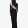 Robe décorée en coton mélangé