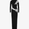 Robe décorée en coton mélangé