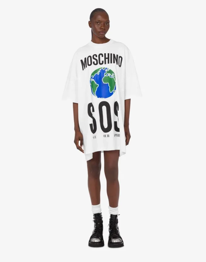 Robe en coton épais imprimé