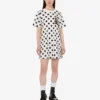 Robe en coton épais imprimée ours en peluche Moschino