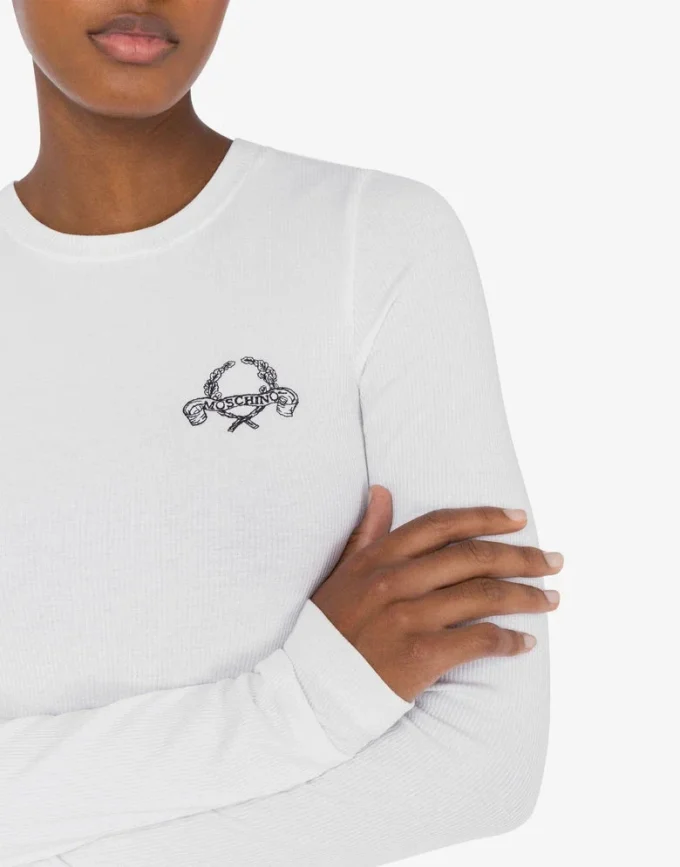 Robe en coton stretch Logo Laurel Crown