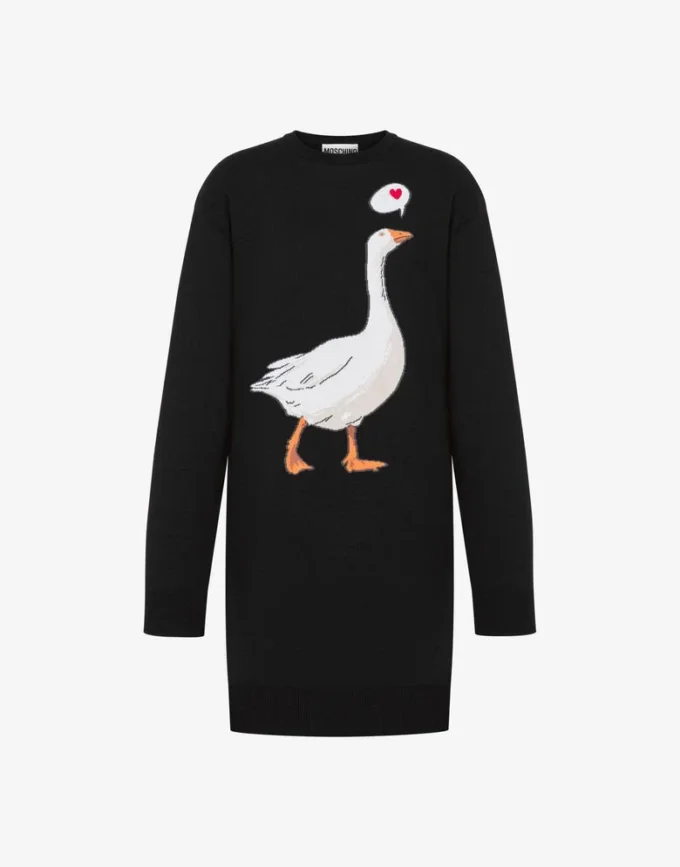 Robe en coton tricoté Goose