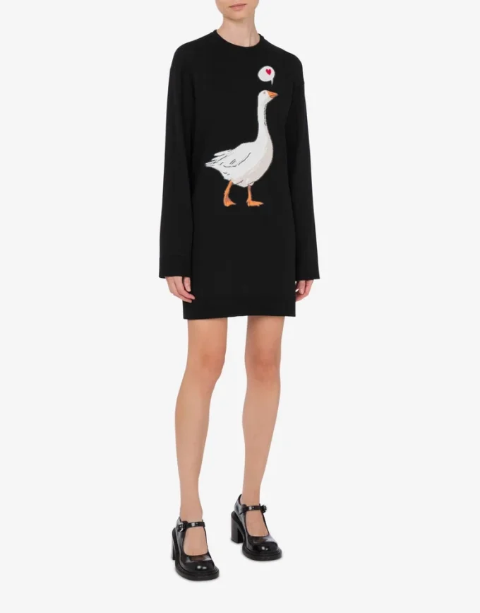 Robe en coton tricoté Goose