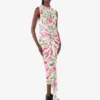 Robe en crêpe de Chine imprimée