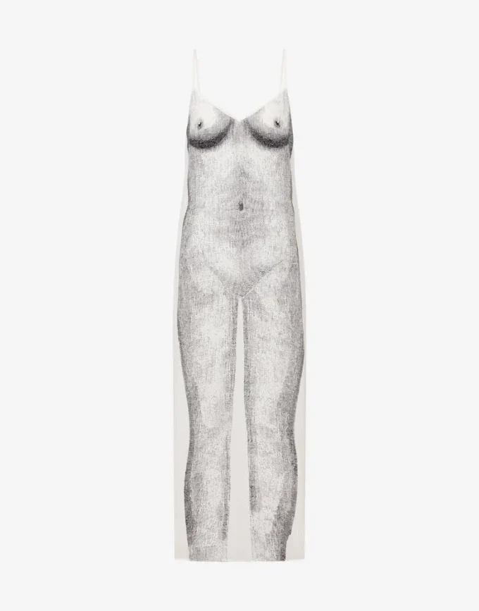 Robe en crêpe imprimé