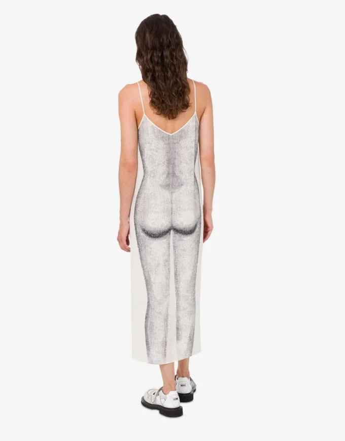 Robe en crêpe imprimé