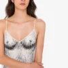 Robe en crêpe imprimé