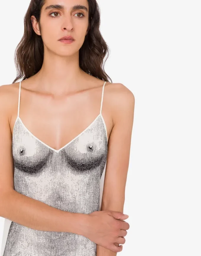 Robe en crêpe imprimé