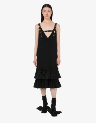 Robe en crêpe stretch