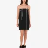 Robe en crêpe stretch embellie