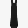 Robe en crêpe stretch embellie