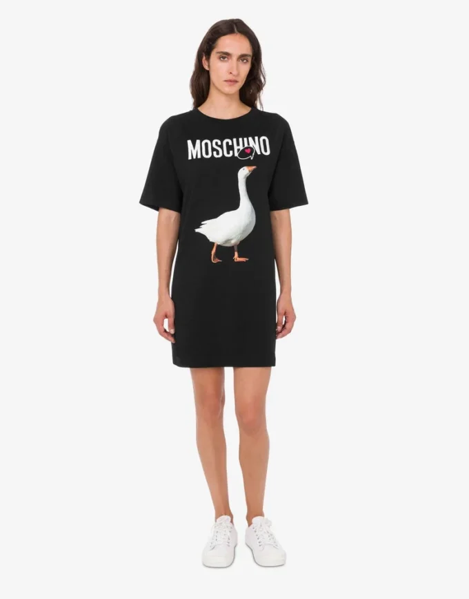 Robe en jersey de coton biologique Goose