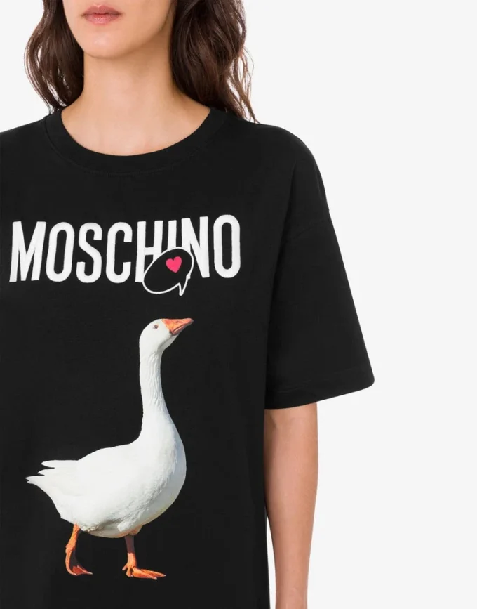 Robe en jersey de coton biologique Goose