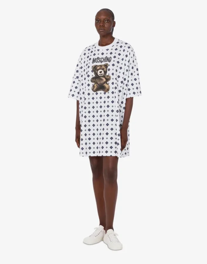 Robe en jersey de coton biologique Moschino Teddy Bear Robe en jersey de coton biologique Moschino Teddy Bear