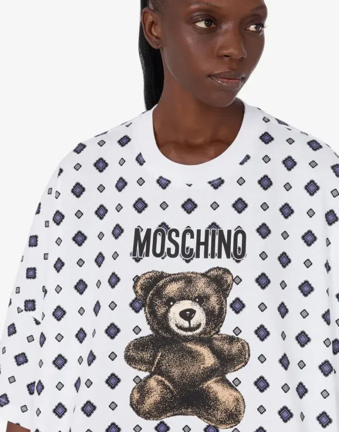Robe en jersey de coton biologique Moschino Teddy Bear Robe en jersey de coton biologique Moschino Teddy Bear