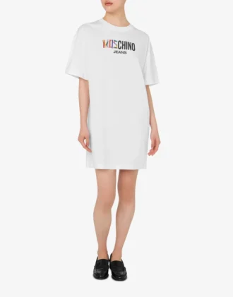 Robe en jersey de coton imprimé